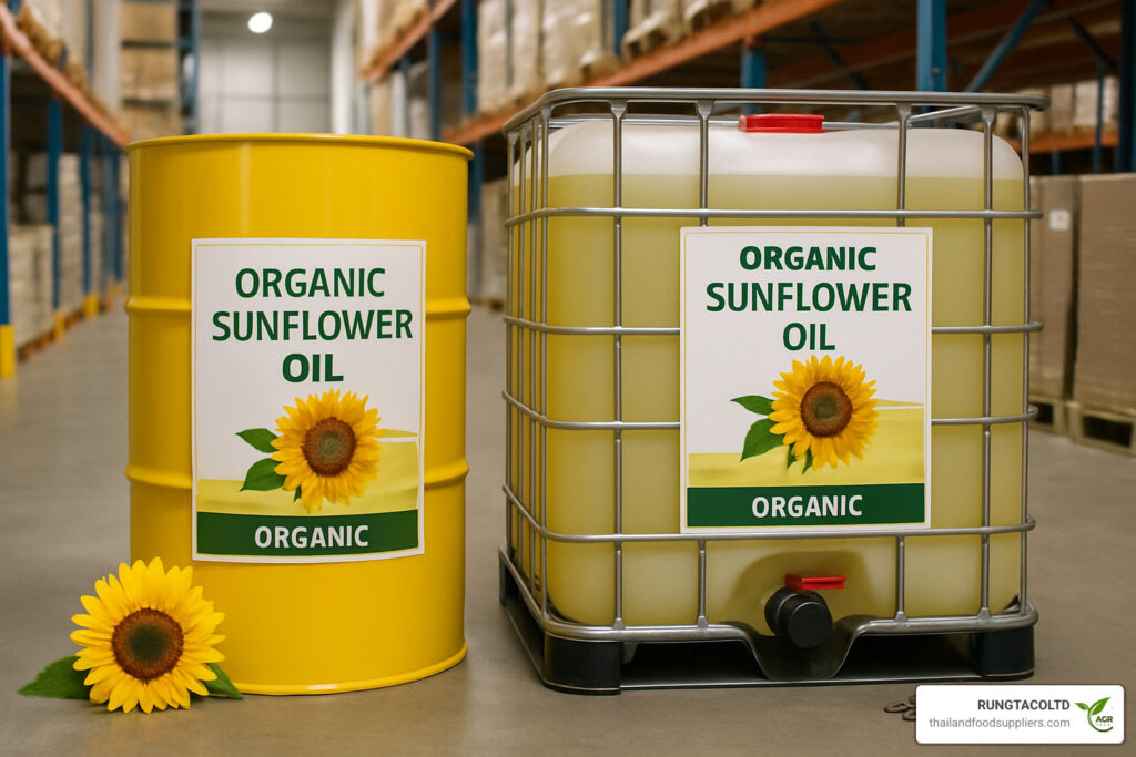 bulk organic sunflower oil